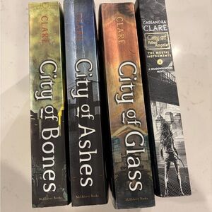 The Mortal Instruments Book Series 1-4 City of Glass,Ashes, Bones, Fallen Angels